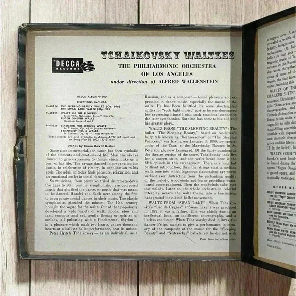 VTG Tchaikovsky Waltzes Los Angeles Philharmonic 3 Used Vinyl Records Sleeves - Picture 9 of 13